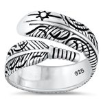 Silver Ring - Feather