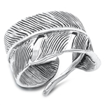 Silver Ring - Feather