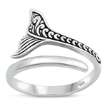 Silver Ring - Fish Tail