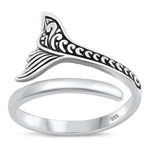 Silver Ring - Fish Tail