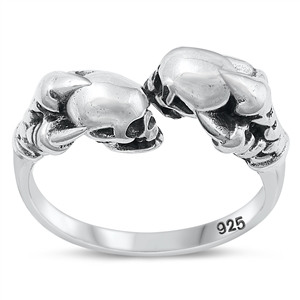 Silver Ring - Skull & Claws