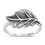 Silver Ring - Leaf