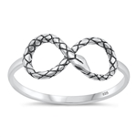 Silver Ring - Infinity Snake