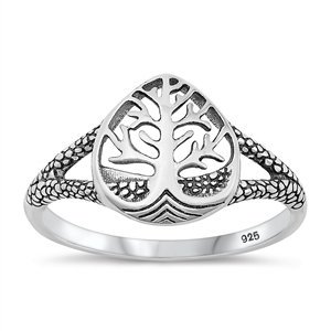 Silver Ring - Tree