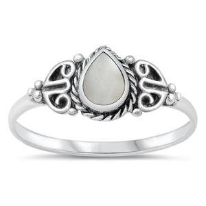 Silver Stone Ring