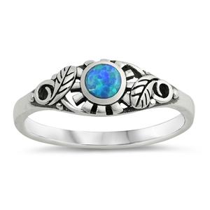 Silver Lab Opal Ring