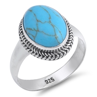 Silver Stone Ring