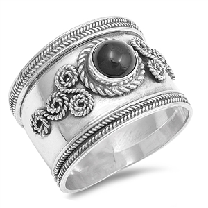 Silver Stone Ring