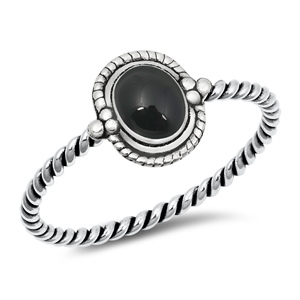 Silver Stone Ring