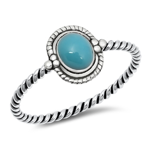 Silver Stone Ring