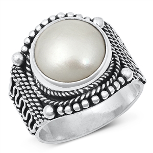 Silver Stone Ring