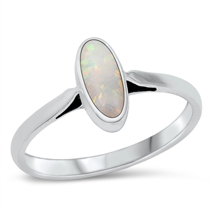 Silver Lab Opal Ring