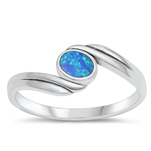 Silver Lab Opal Ring