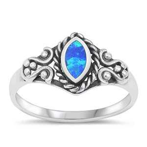 Silver Lab Opal Ring