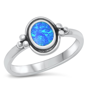 Silver Lab Opal Ring