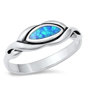 Silver Lab Opal Ring