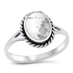 Silver Stone Ring