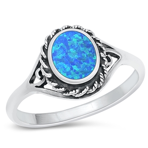 Silver Lab Opal Ring