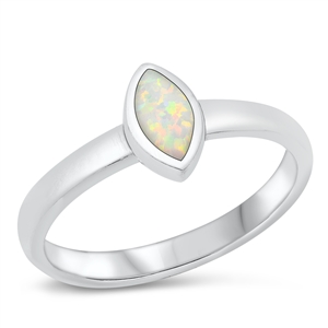 Silver Lab Opal Ring