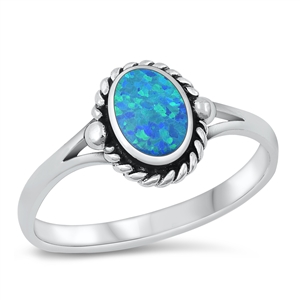 Silver Lab Opal Ring