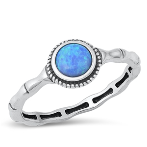 Silver Lab Opal Ring