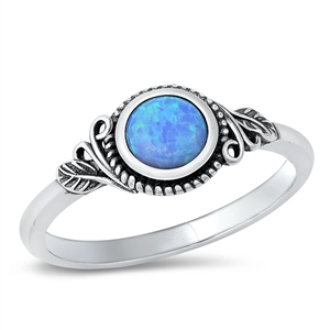 Silver Lab Opal Ring