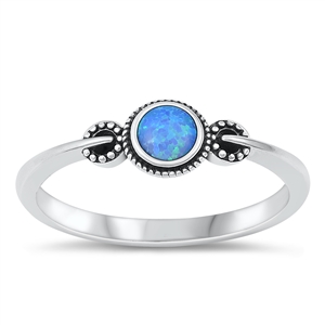 Silver Lab Opal Ring