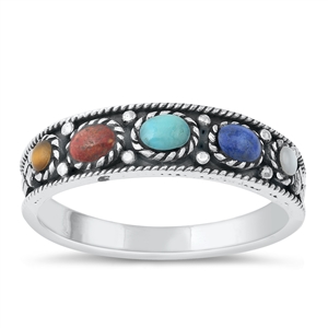 Silver Stone Ring