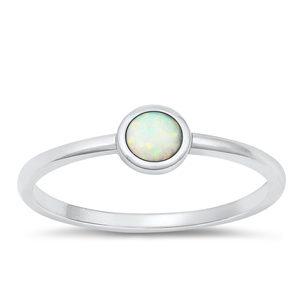 Silver Lab Opal Ring