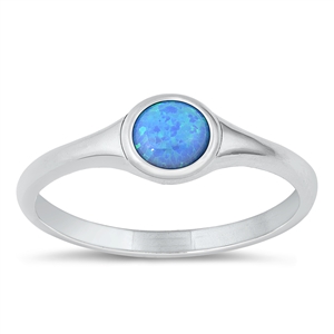 Silver Lab Opal Ring