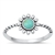 Silver Lab Opal Ring - Flower