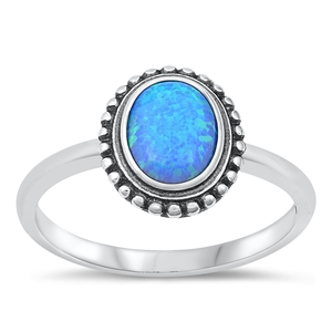 Silver Lab Opal Ring