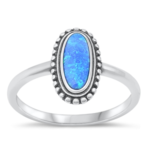 Silver Lab Opal Ring