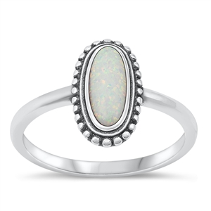 Silver Lab Opal Ring