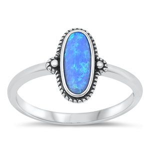 Silver Lab Opal Ring