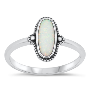 Silver Lab Opal Ring