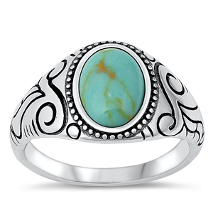 Silver Stone Ring