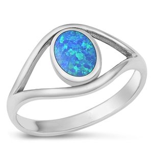 Silver Lab Opal Ring