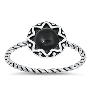 Silver Stone Ring