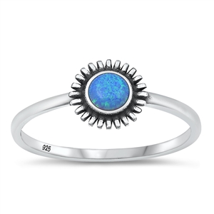 Silver Lab Opal Ring