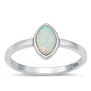 Silver Lab Opal Ring