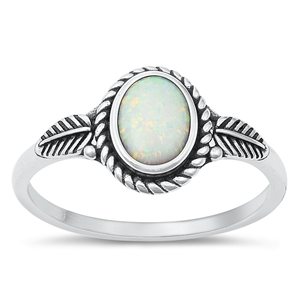 Silver Lab Opal Ring