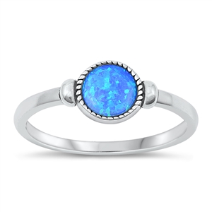 Silver Lab Opal Ring