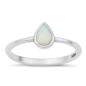 Silver Lab Opal Ring