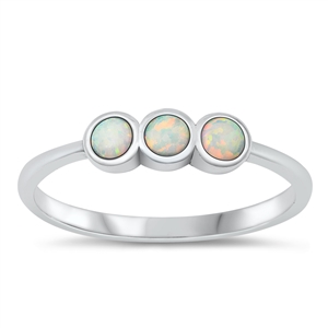 Silver Lab Opal Ring