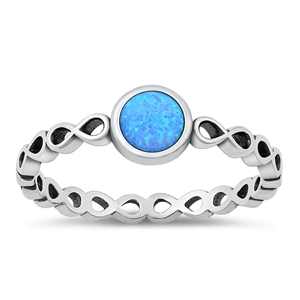 Silver Lab Opal Ring