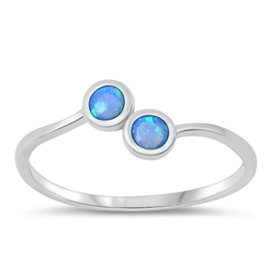 Silver Lab Opal Ring