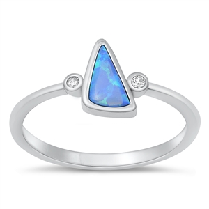 Silver Lab Opal Ring