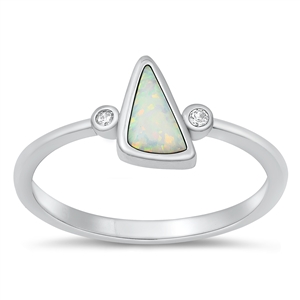 Silver Lab Opal Ring