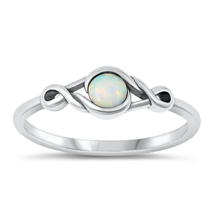 Silver Lab Opal Ring